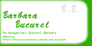 barbara bucurel business card